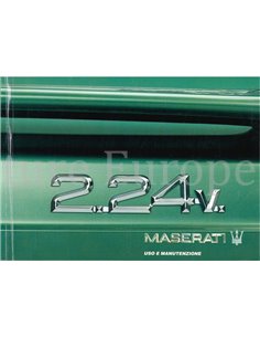 1992 MASERATI 2.24V INSTRUCTIEBOEKJE ITALIAANS