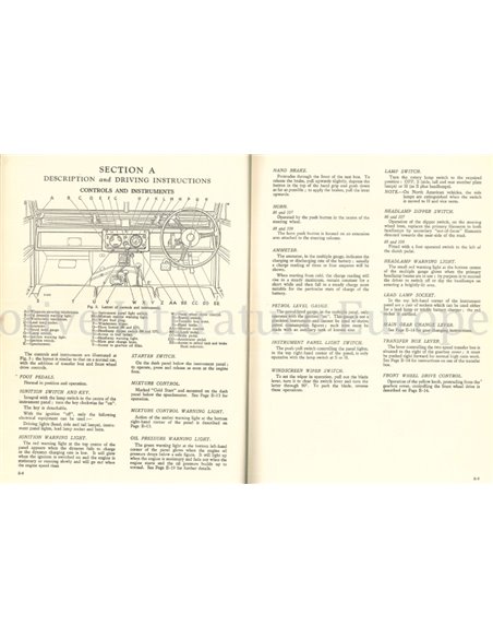 1958 LAND ROVER 86 | 88 | 107 | 109 OWNERS MANUAL ENGLISH