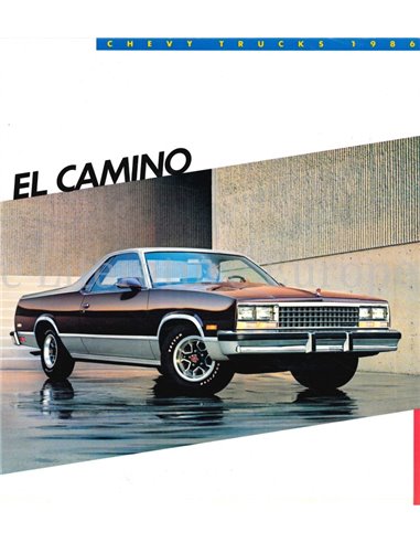 1986 CHEVROLET EL CAMINO BROCHURE ENGELS