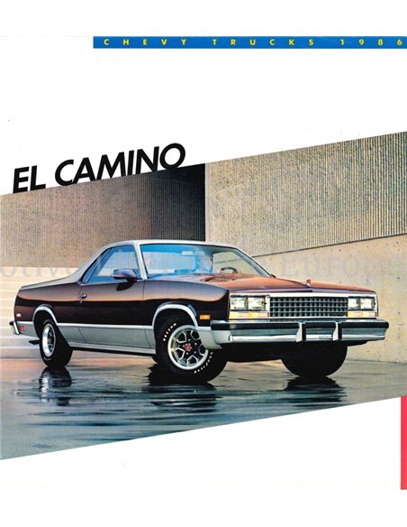 1986 CHEVROLET EL CAMINO BROCHURE ENGLISH