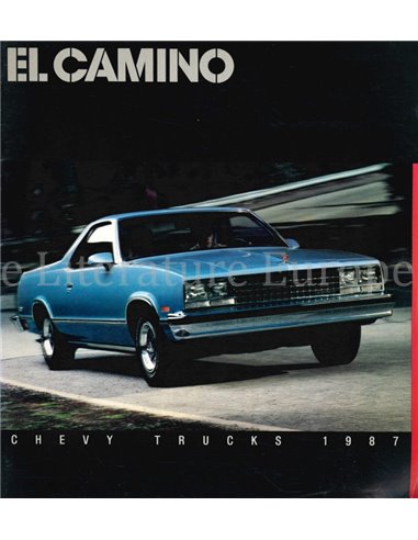 1987 CHEVROLET EL CAMINO PROSPEKT ENGLISCH