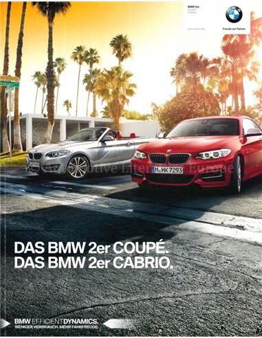 2015 BMW 2 SERIES BROCHURE GERMAN