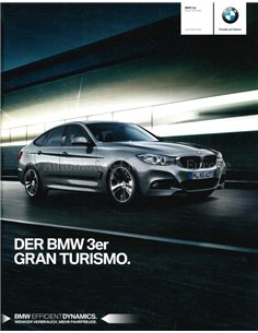 2015 BMW 3 SERIES GRAN TURISMO BROCHURE GERMAN