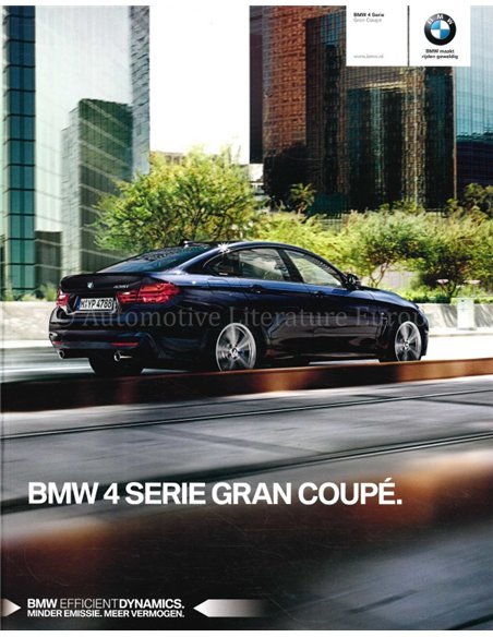 2015 BMW 4 SERIE GRAN COUPÉ BROCHURE NEDERLANDS