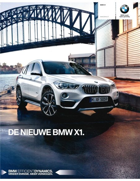 2015 BMW X1 PROSPEKT NIEDERLÄNDISCH