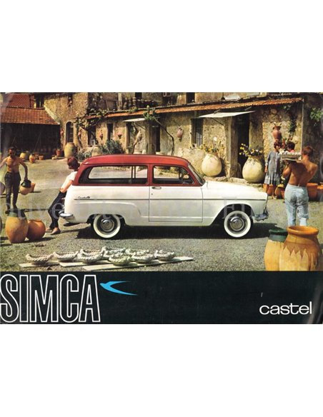 1963 SIMCA ARONDE P60 CASTEL BROCHURE NEDERLANDS