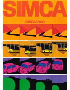 1969 SIMCA 1000 BROCHURE DUTCH