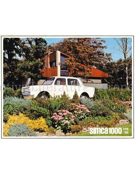 1965 SIMCA 1000 BROCHURE DUTCH