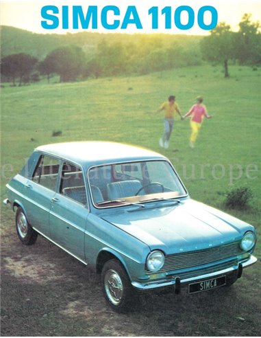 1967 SIMCA 1100 BROCHURE DUTCH