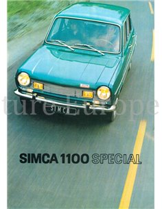 1970 SIMCA 1100 SPECIAL BROCHURE DUTCH
