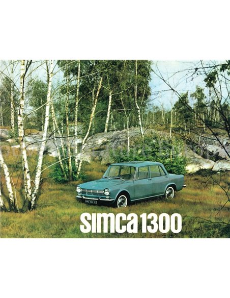 1965 SIMCA 1300 BROCHURE NEDERLANDS