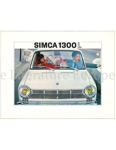 1967 SIMCA 1300L PROSPEKT NIEDERLÄNDISCH