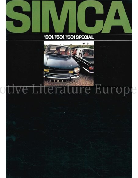 1970 SIMCA 1301 | 1501 BROCHURE NEDERLANDS