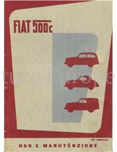 1954 FIAT 500 C INSTRUCTIEBOEKJE ITALIAANS
