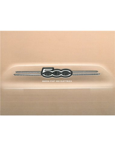 2020 FIAT 500 BROCHURE ITALIAANS