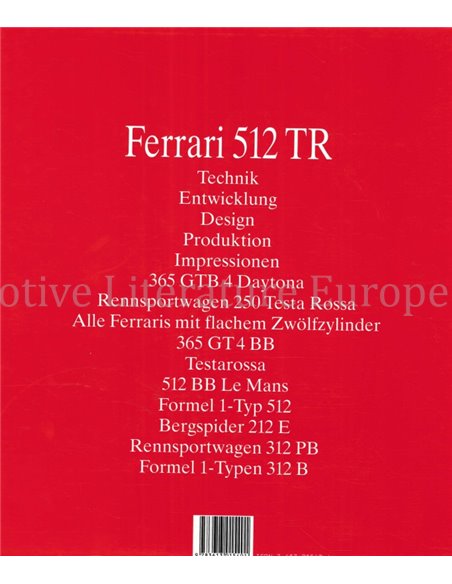 FERRARI 512 TR, DIE GESCHICHTE DER BOXER-MODELLE