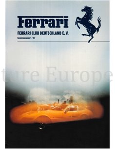 SONDERAUSGABE 1 / '87 FERRARI CLUB DEUTSCHLAND MAGAZIN GERMAN