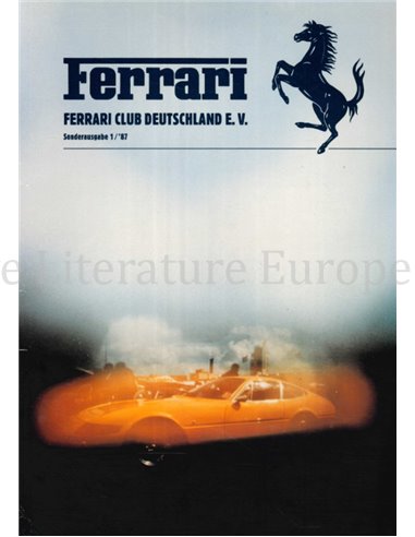 SONDERAUSGABE 1 / '87 FERRARI CLUB DEUTSCHLAND MAGAZINE DUITS