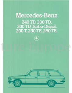 1983 MERCEDES BENZ E KLASSE T BROCHURE NEDERLANDS