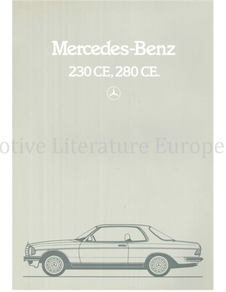 1982 MERCEDES BENZ E KLASSE COUPE PROSPEKT NIEDERLÄNDISCH