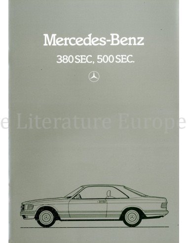 1983 MERCEDES BENZ S KLASSE COUPE PROSPEKT NIEDERLÄNDISCH