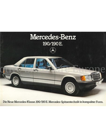 1983 MERCEDES BENZ 190 / 190E PROSPEKT DEUTSCH