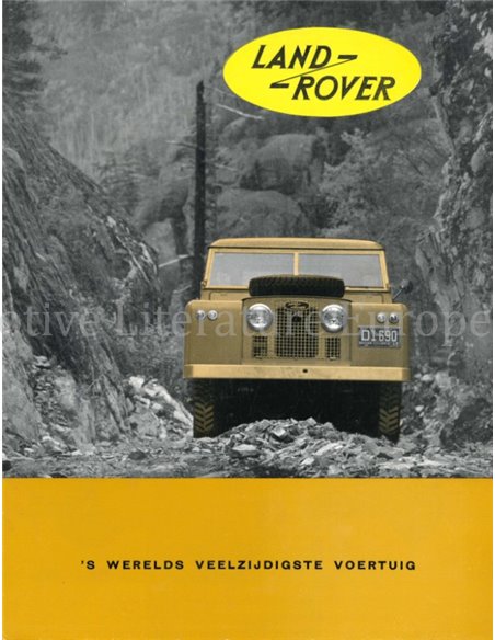1961 LAND ROVER SERIES IIA BROCHURE NEDERLANDS