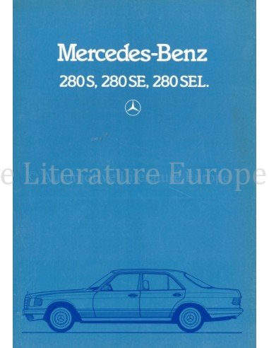 1983 MERCEDES BENZ S KLASSE BROCHURE DUITS
