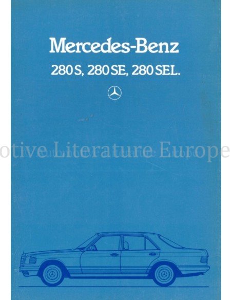 1983 MERCEDES BENZ S CLASS BROCHURE GERMAN