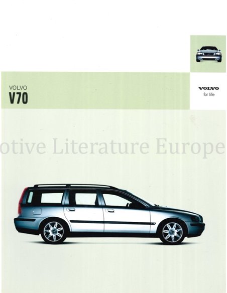 2004 VOLVO V70 BROCHURE ENGELS