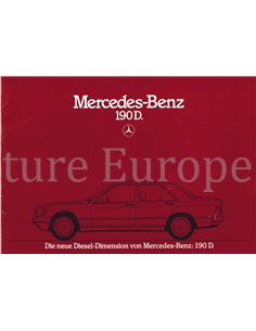 1983 MERCEDES BENZ 190D PROSPEKT DEUTSCH
