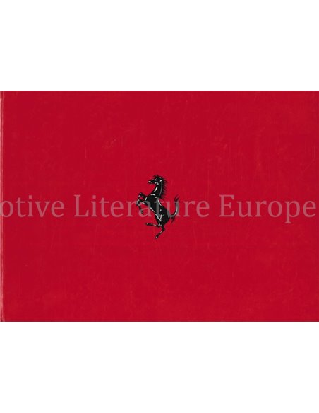 1989 FERRARI IDENTIFIZIERUNG DER WERKSTÄTTEN  HARDCOVER PROSPEKT MULTI
