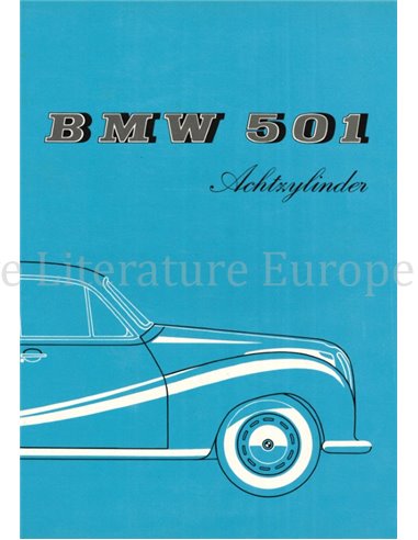 1957 BMW 501 BROCHURE ENGLISH