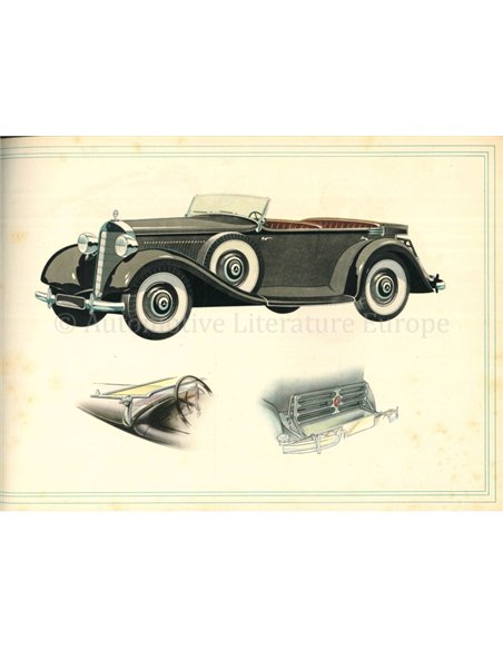1938 MERCEDES BENZ 230 BROCHURE ENGLISH