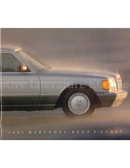 1991 MERCEDES BENZ S KLASSE BROCHURE ENGELS (VS)