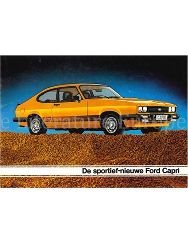 1978 FORD CAPRI PROSPEKT NIEDERLÄNDISCH