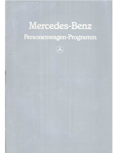 1983 MERCEDES BENZ PROGRAMMA BROCHURE DUITS