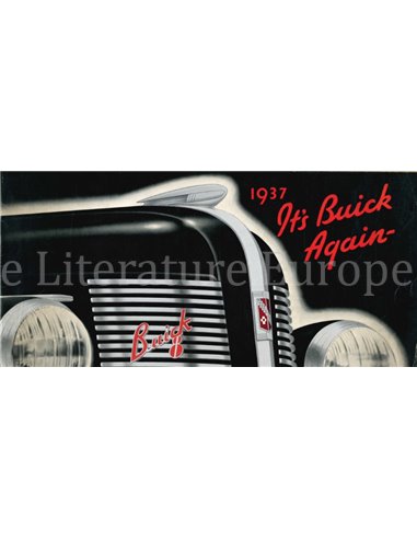 1937 BUICK EIGHT MODELLEN BROCHURE ENGELS