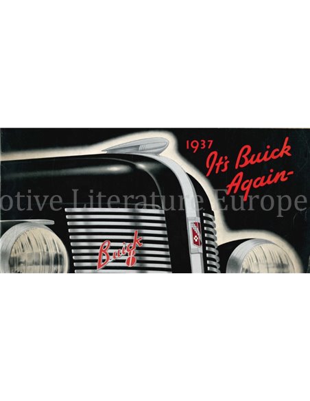 1937 BUICK EIGHT MODELS BROCHURE ENGLISH