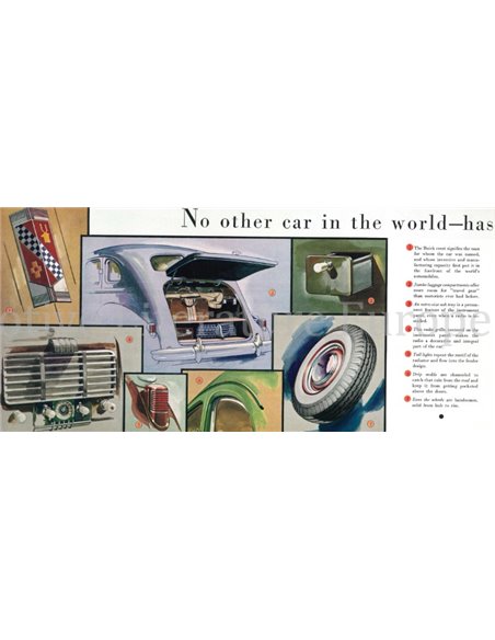 1937 BUICK EIGHT MODELLE PROSPEKT ENGLISCH