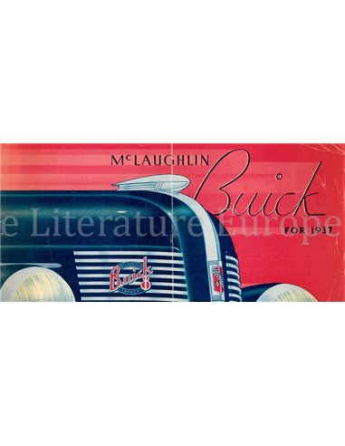 1937 McLAUGHLIN BUICK MODELLEN BROCHURE ENGELS (CAN)