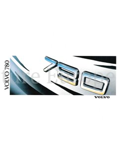 1988 VOLVO 780 BROCHURE GERMAN