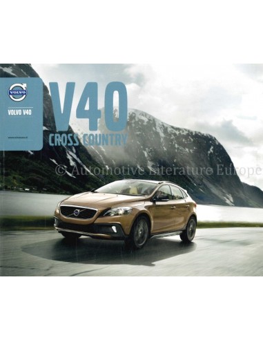 2012 VOLVO V40 CROSS COUNTRY BROCHURE DUTCH
