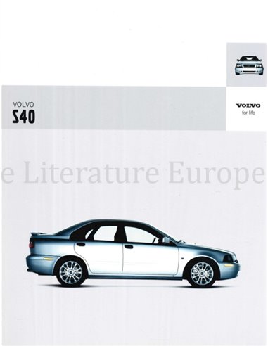 2004 VOLVO S40 BROCHURE ENGLISH
