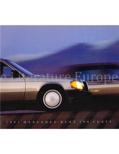 1991 MERCEDES BENZ 190 BROCHURE ENGLISH (USA)