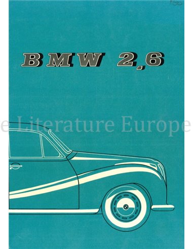1959 BMW 2.6 BROCHURE DUITS