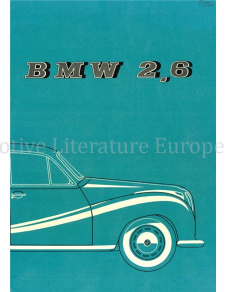 1959 BMW 2.6 BROCHURE DUITS