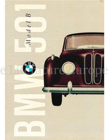 1954 BMW 501 BROCHURE ENGELS (VS)
