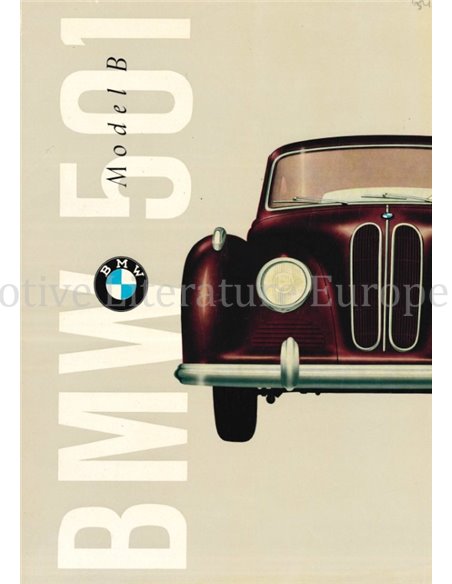 1954 BMW 501 BROCHURE ENGLISH (USA)