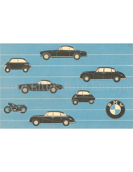 1958 BMW RANGE BROCHURE DUTCH
